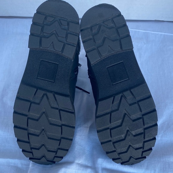 Pop Women's Black Side Zip Combat Boots - Picture 10 of 12